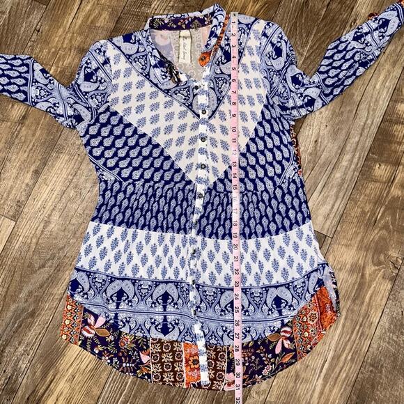 Aratta Silent Journey Paisley Moroccan Tunic Size Small - Picture 14 of 16